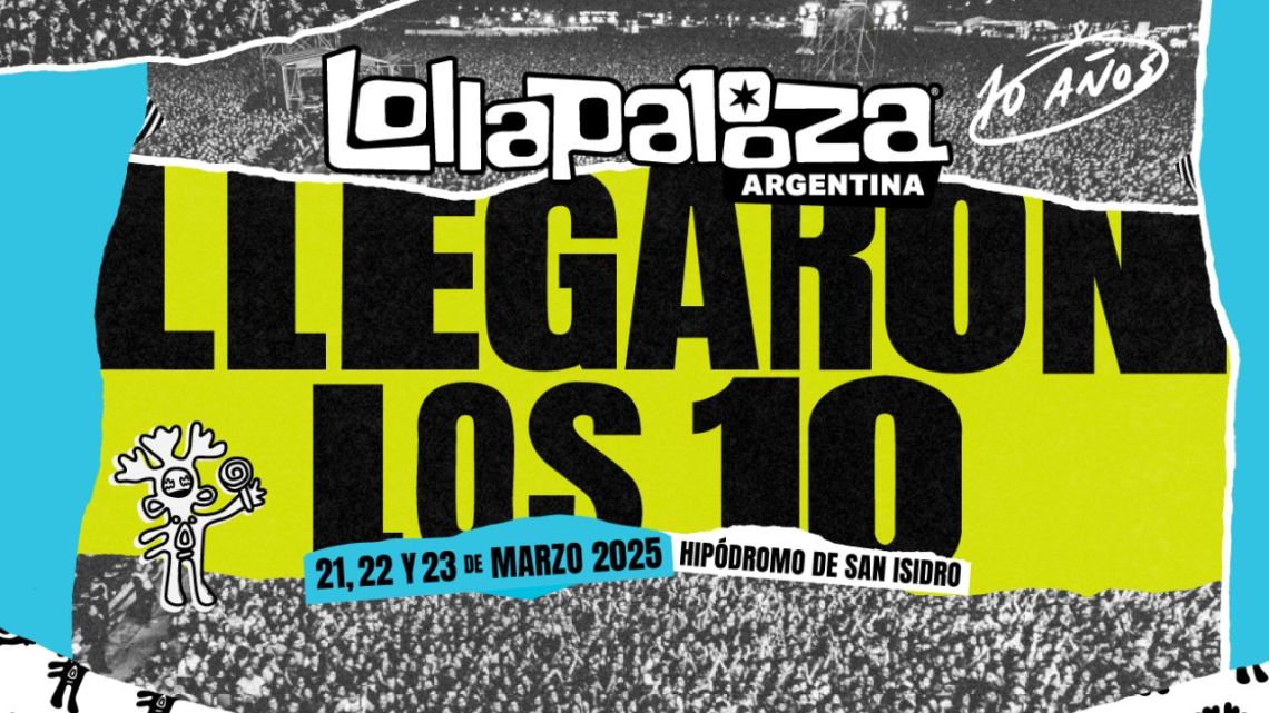 El Lollapalooza Argentina 2025 dio a conocer su lineup Exitoina