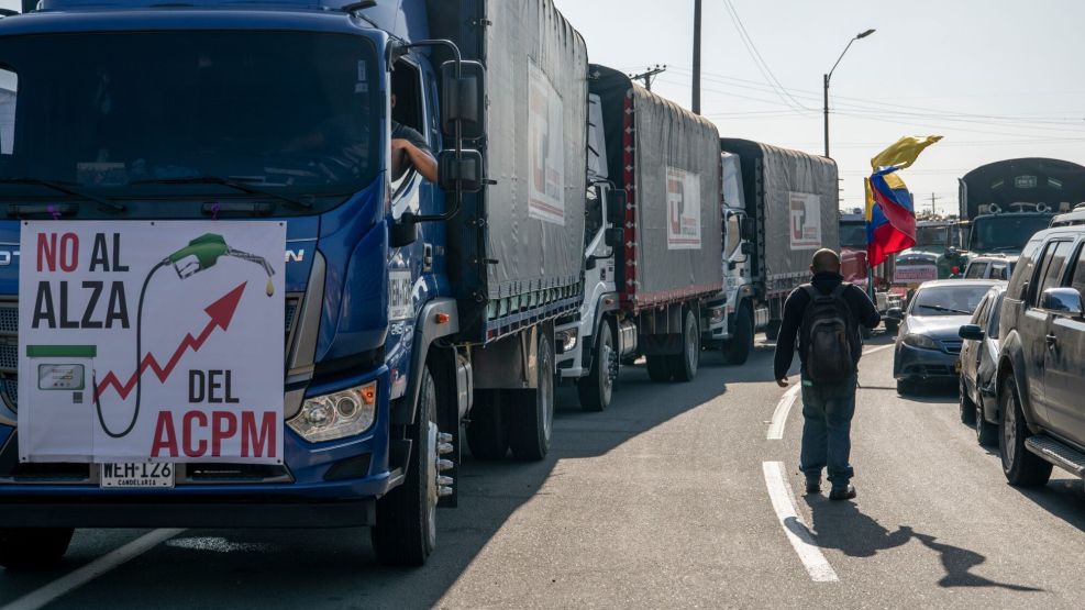 Colombia's Truck Union Strikes Following End To Fuel Subsidies