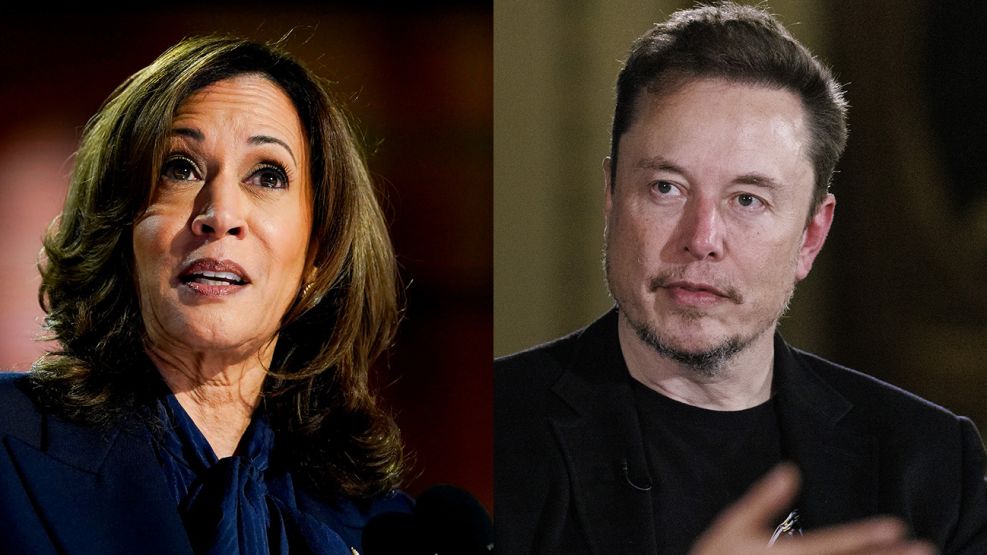 Kamala Harris y Elon Musk