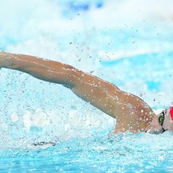 Imagen de Ellard William de Gran Bretaña compitiendo durante la final de 200m estilo libre de S14 masculino de para natación en los Juegos Paralímpicos de París 2024, en París, Francia. | Foto:Xinhua/Xiong Qi