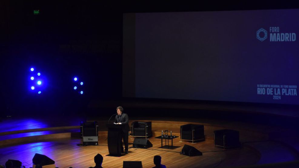 El presidente Javier Milei en el Foro Madrid