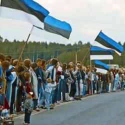 La cadena báltica en Estonia