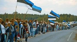 La cadena báltica en Estonia