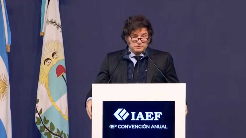 Javier Milei discuso en el IAEF en Mendoza 20240906