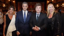 20240907 María Belén Ludueña, Jorge Macri, Javier Milei y Karina Milei