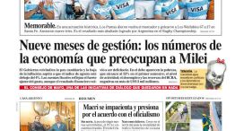 La tapa del Diario PERFIL del domingo 8 de septiembre de 2024