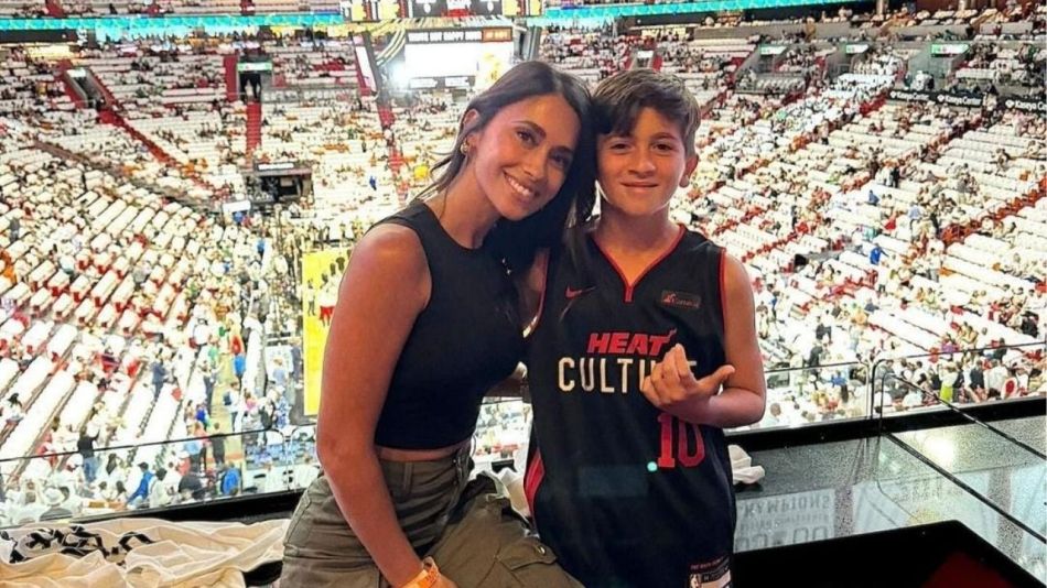 Antonela Roccuzzo y Thiago Messi