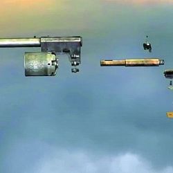 Este es un revólver original Colt Walker de otro coleccionista, similar al de Gabriel Galindo. Una pieza también muy valiosa.