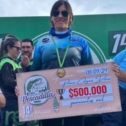 El ganador, Gustavo Barrionuevo es un experimentado cañófilo que tiene en su curriculum haberse quedado con uno de los torneos más tradicionales del país, las 24 horas de la corvina negra.
