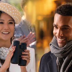 Ashley Park y Lucien Laviscount.