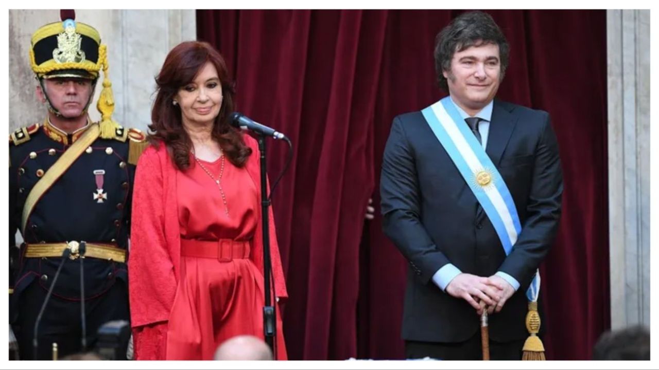 Cristina Kirchner y Javier Milei | Foto:CEDOC