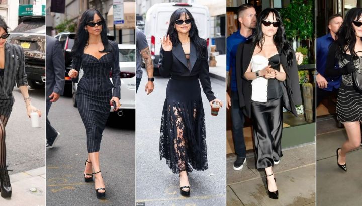 Terror y sensualidad: los mejores looks de Jenna Ortega para las presentaciones de Beetlejuice