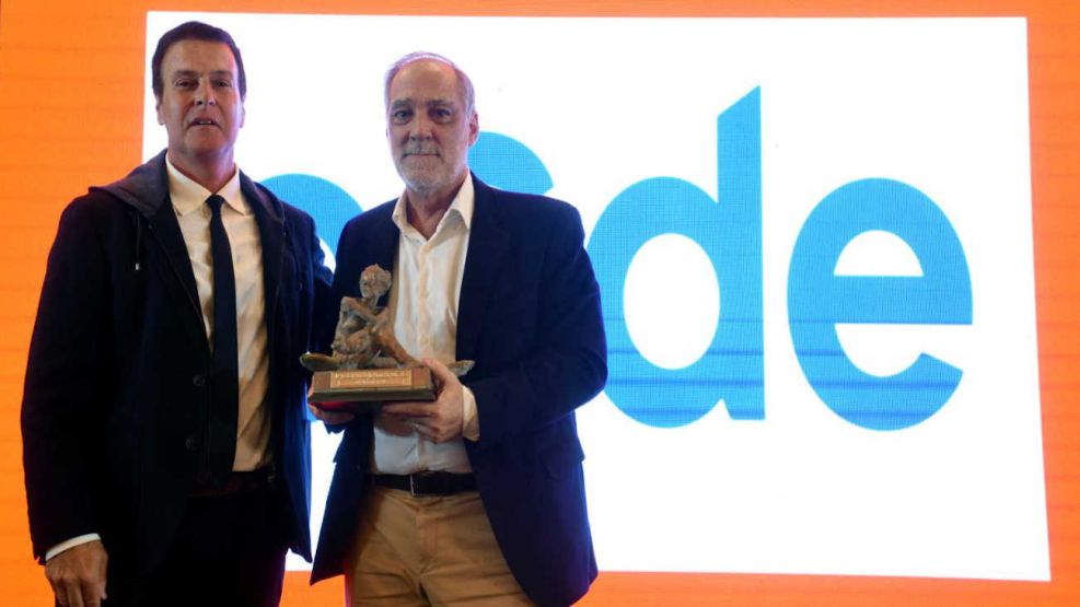 Martín Pochat, presidente de OSDE y Fernando Díaz, Tesorero de la Bolsa de Comercio