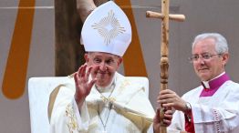 Papa Francisco en el Estadio Nacional de Singapur el 12 de septiembre de 2024