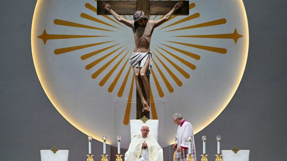 Papa Francisco en el Estadio Nacional de Singapur el 12 de septiembre de 2024