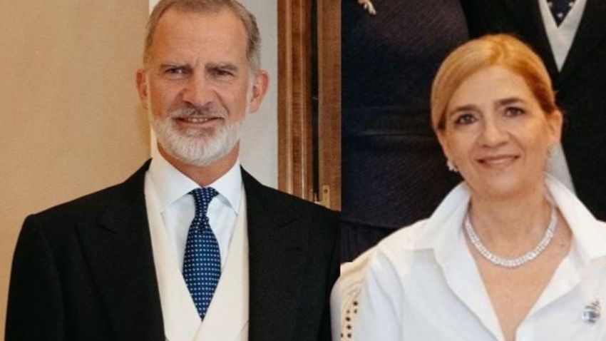 Felipe VI y la infanta Cristina