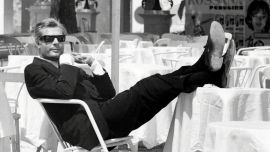 Fotografía de Marcello Mastroianni en "8 1/2" de Federico Fellini de la muestra Ciao Marcello