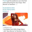 Medios internacionales elogiaron a Lisa por su presentación en los VMAs