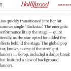 Medios internacionales elogiaron a Lisa por su presentación en los VMAs