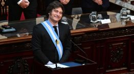 Javier Milei en la presentación del Presupuesto 2025 ante el Congreso Nacional