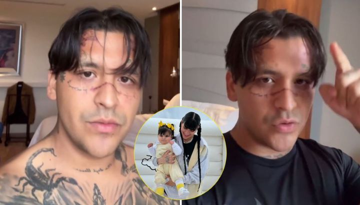 El fuerte descargo de Christian Nodal tras las críticas por el cumpleaños de su hija con Cazzu