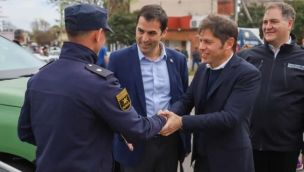 Axel Kicillof junto a Ramón Lanús