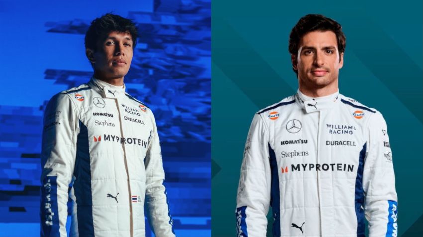 Alex Albon y Carlos Sainz, los dos pilotos de Williams en 2025.