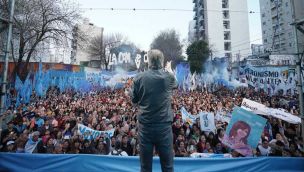 Máximo Kirchner en el Club Atenas de La Plata 20240920