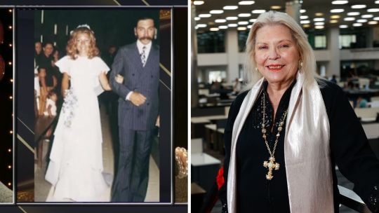 Lilita Carrió y Enrique Santos