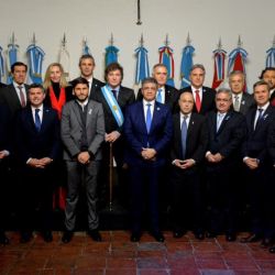 Gobernadores con Milei en el Pacto de Mayo | Foto:Cedoc