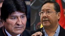 Evo Morales y Luis Arce