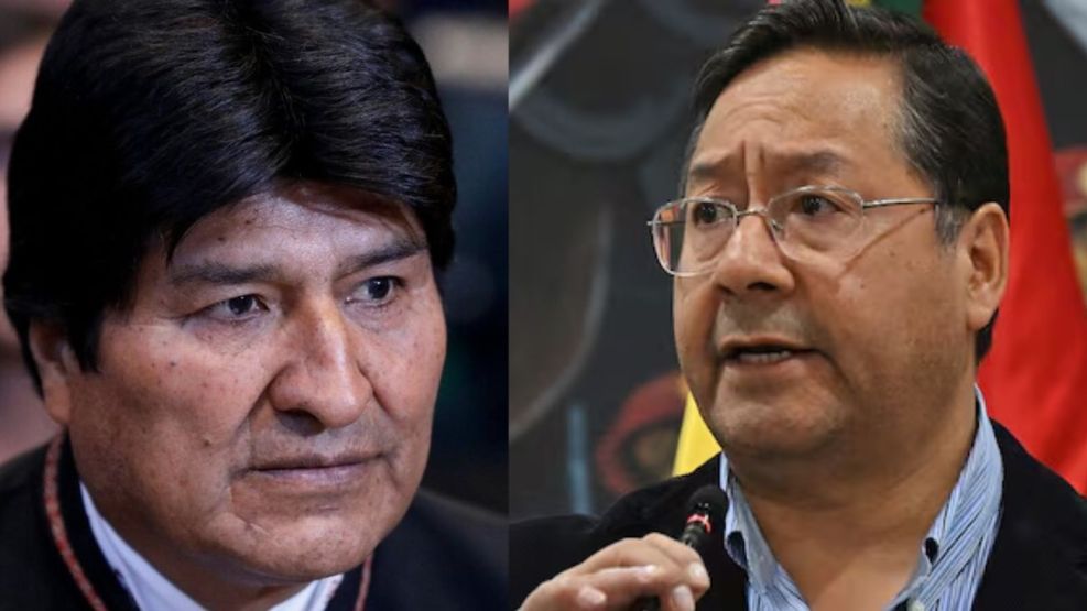 Evo Morales y Luis Arce