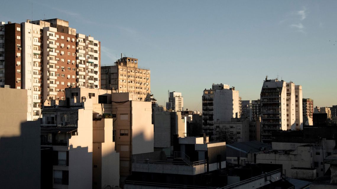 Buildings in the Almagro neighbourhood of Buenos Aires.