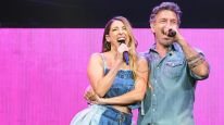 Flor Bertotti y Federico Amador juntos en el show del Movistar Arena