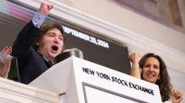 Javier Milei en Wall Street