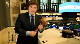 Javier Milei en Wall Street