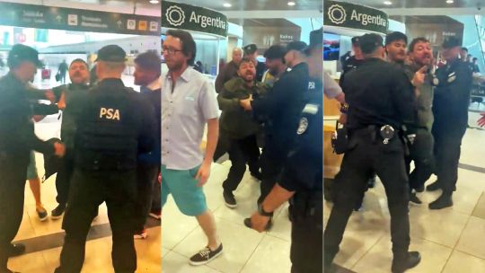 Juan Grabois enfrentó un escrache en el aeropuerto de Ezeiza: "Nunca me van a callar"