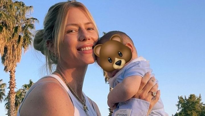 Nicole Neumann mostró la cara de Cruz Urcera, su hijo, por primera vez: la foto