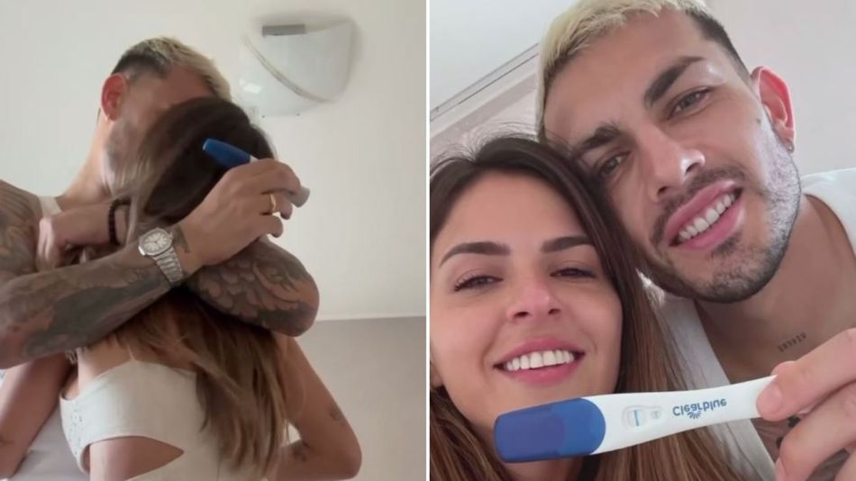 Camila Galante y Leandro Paredes