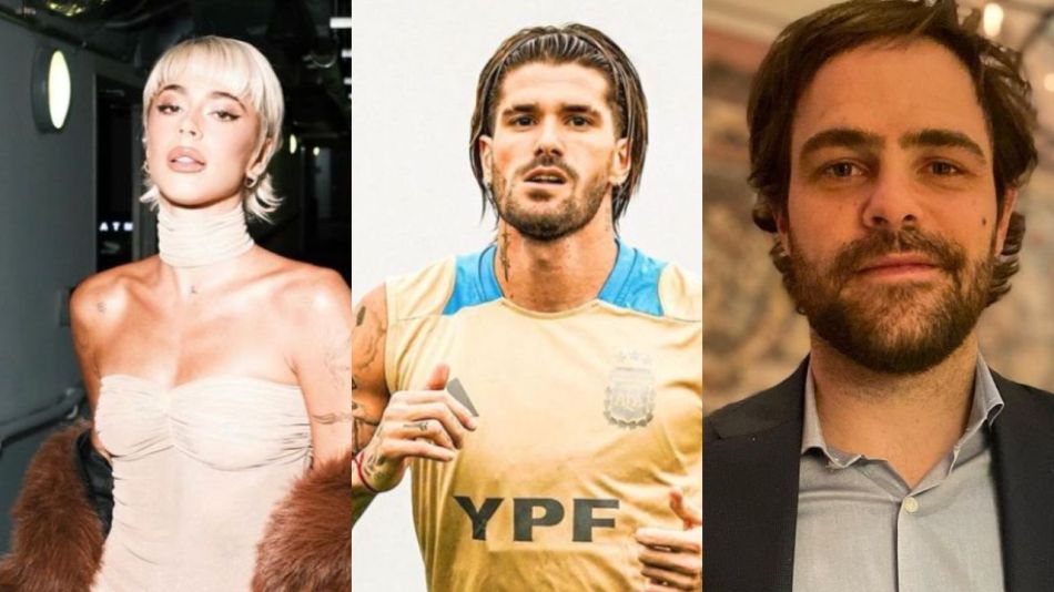 El divertido cruce de Peter Lanzani y Rodrigo de Paul como ex de Tini Stoessel