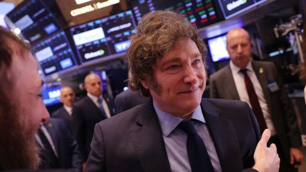 Javier Milei en Wall Street