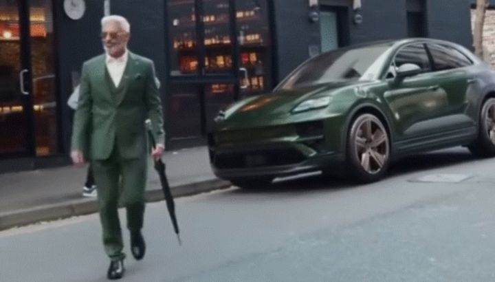 Mirá este Porsche Cayenne que cambia de color según la ropa de cada persona