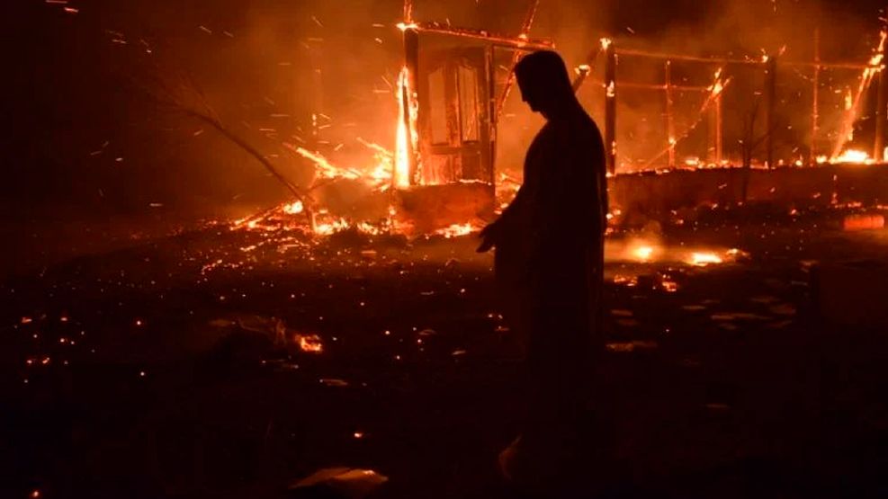 Incendios en las sierras, la virgen quedó intacta