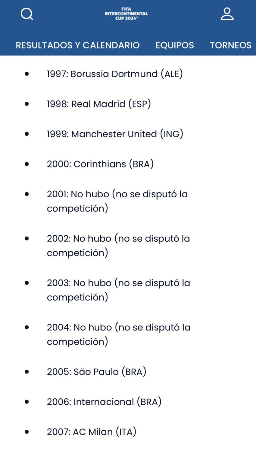 La FIFA no reconoce como campeón del mundo a Boca en el 2000 y 2003.