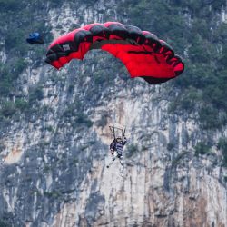Burcu Ozatamer, de Turquía, participa en el Torneo Internacional por Invitación de Deportes Extremos de Puente Alto 2024, en Liupanshui, en la provincia de Guizhou, en el suroeste de China. | Foto:Xinhua/Tao Liang