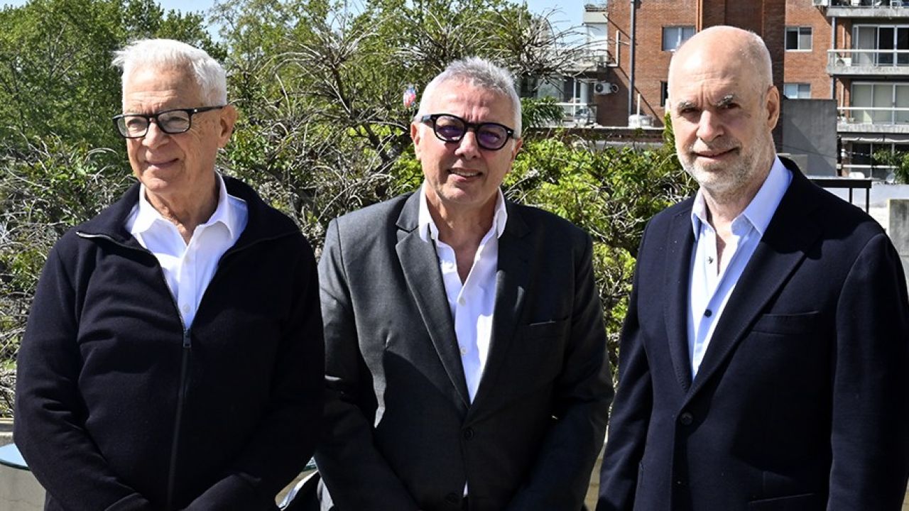 Costantini, Zamora y Larreta | Foto:CEDOC