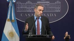 Conferencia de prensa de Manuel Adorni vocero presidencial 