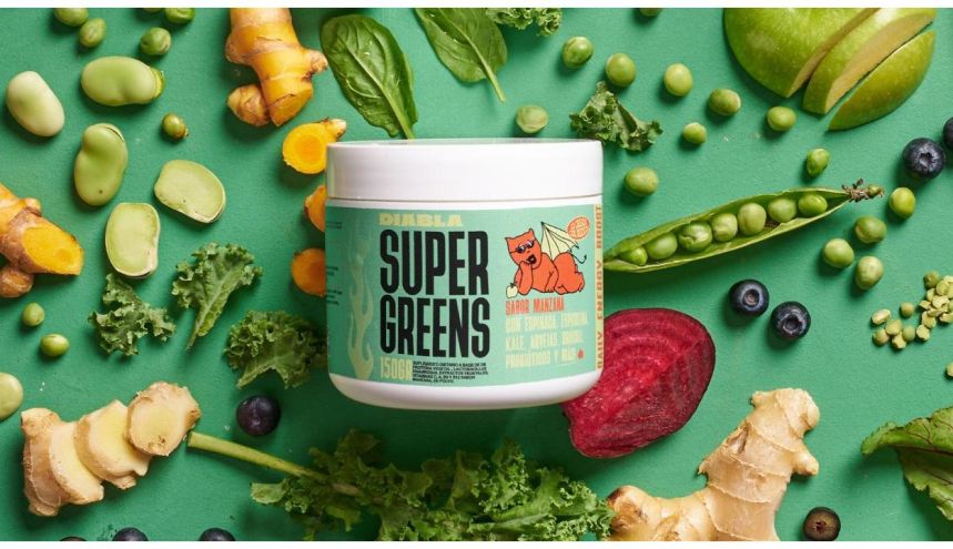 Diabla no descansa: Nuevo sabor manzana SuperGreens. 