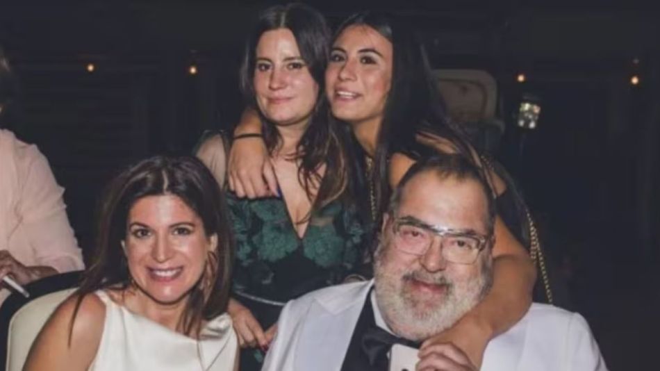 Elba Marcovecchio, Bárbara, Lola y Jorge Lanata