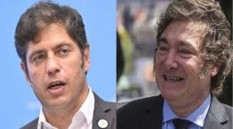 Axel Kicillof y Javier Milei